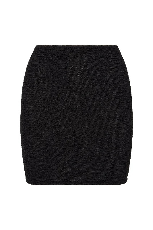 Cayman Skirt - Black Crinkle