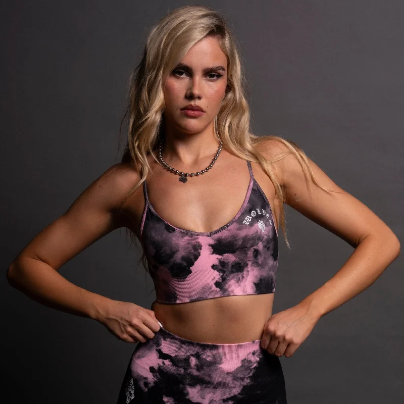 Chopper V2 "Everson Seamless" Sports Bra in Cherry Blossom Ghost Clouds