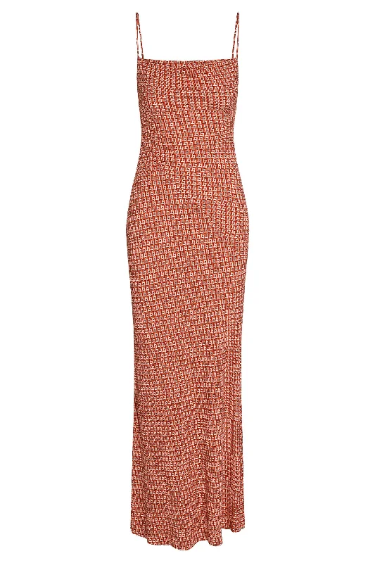 Cote D'azur Dress - Lattice Geo