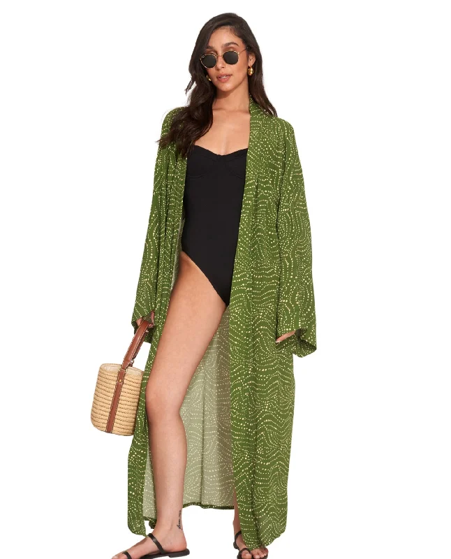 Gottex Beach Life Issey Maxi Cover Up Kimono