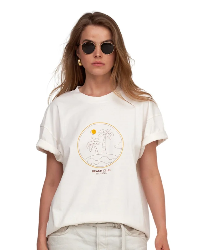 Gottex Beach Life Beach Club Printed Oversized T-Shirt