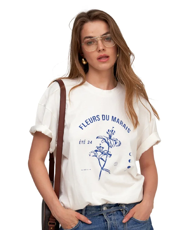 Gottex Beach Life Fleurs du Marais Printed Oversized T-Shirt