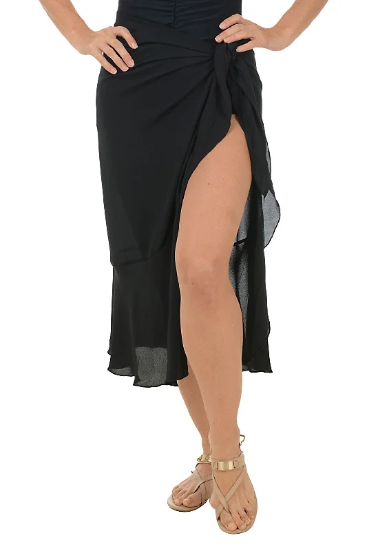 Georgette Ruffled Sarong