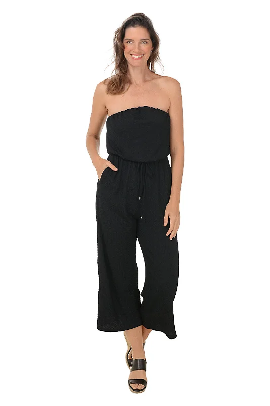 Maldives Strapless Wide Leg Jumpsuit