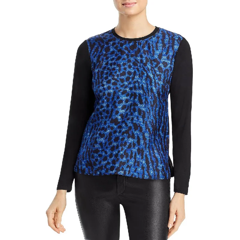 Kobi Halperin Womens Ricki Silk Printed Pullover Top