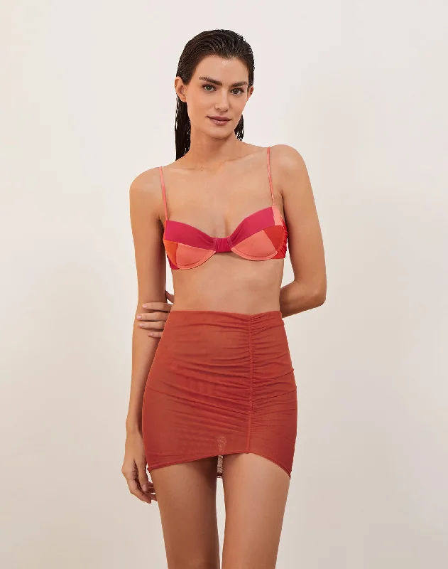 Lynn Mini Skirt - Grapefruit