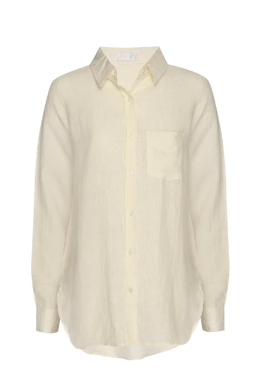 Monaco Linen Shirt - Ivory