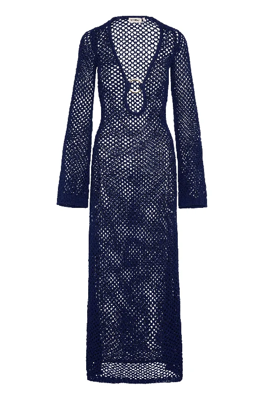 Montego Dress - Midnight Crochet