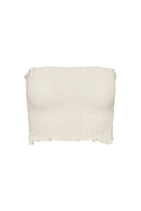 Rio Top - Ivory Crinkle Linen