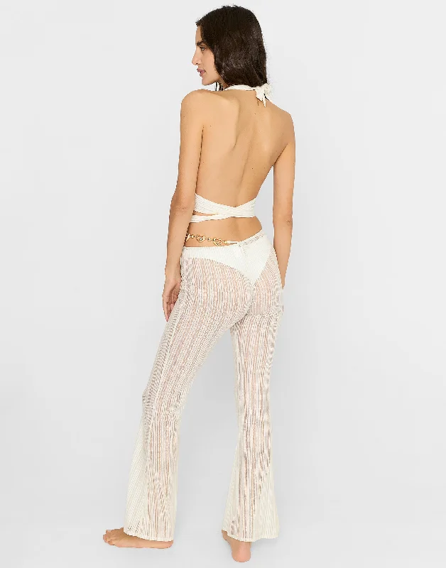 Saddie Pant - White/Gold