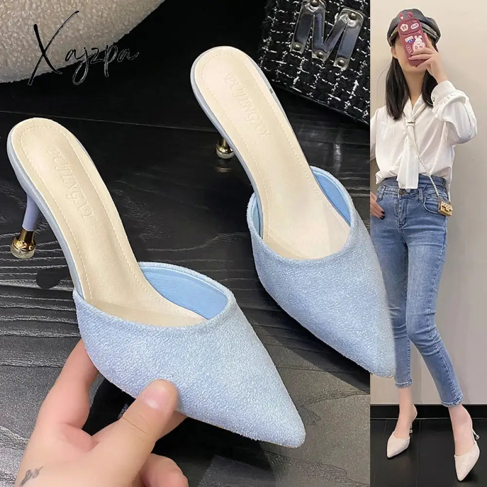 2024 Luxury Women's Sandal Beach Shoes Woman Summer Trends Womens Sandals For Ladies Designer Heels Mules Woman's Slippers Plush