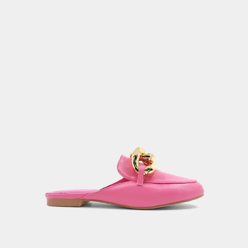 Alexis Loafer-Mule In Bright Pink