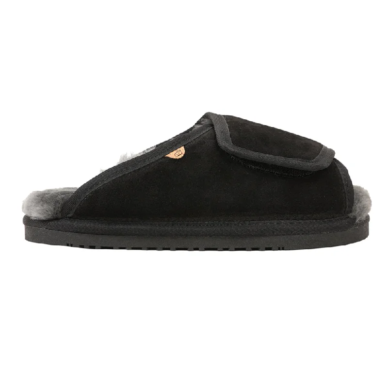 APMA Open Toe Wide Slip On Slippers