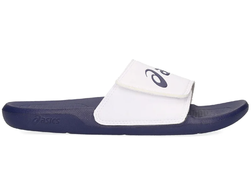 Asics Unisex Adjustable Slides AS002 White/Indigo <BR> 1173A005 100