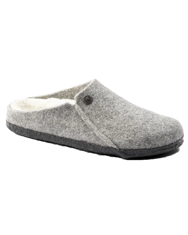 Zermatt Shearling Slipper in Light Grey