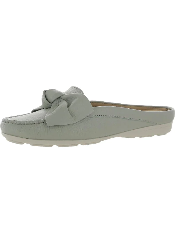 California Womens Leather Slip-On Mules