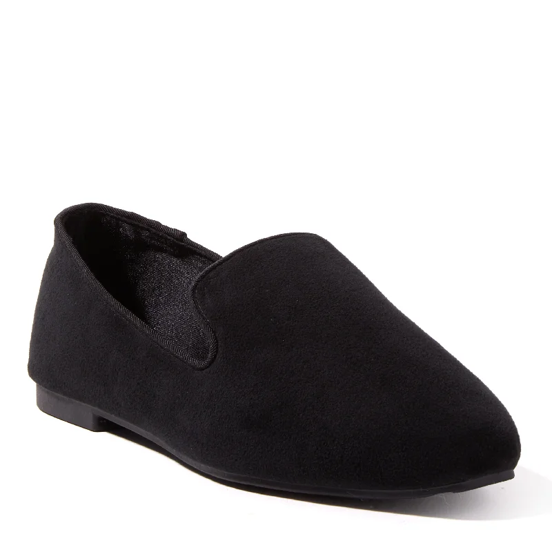 EZ Feet Women's Mixed Material Loafer Slipper