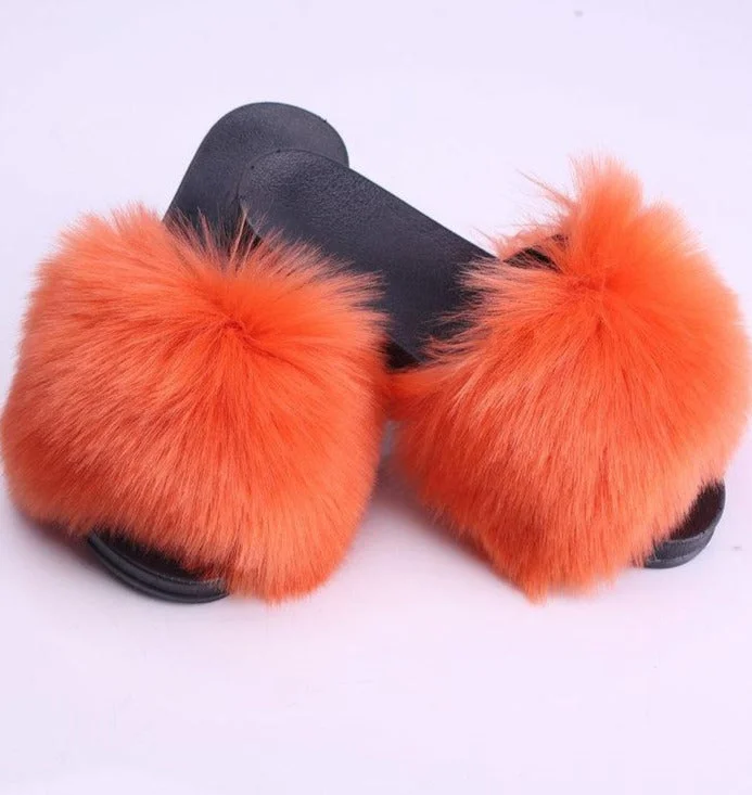 Wholesale Hot Popular Ladies fur slippers (FR8002)