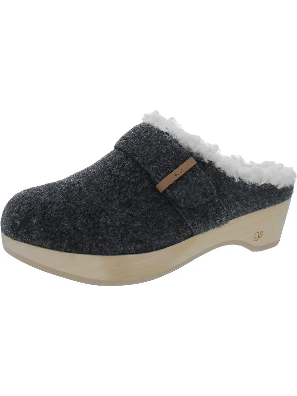 Henley Womens Leather Slip-On Clogs