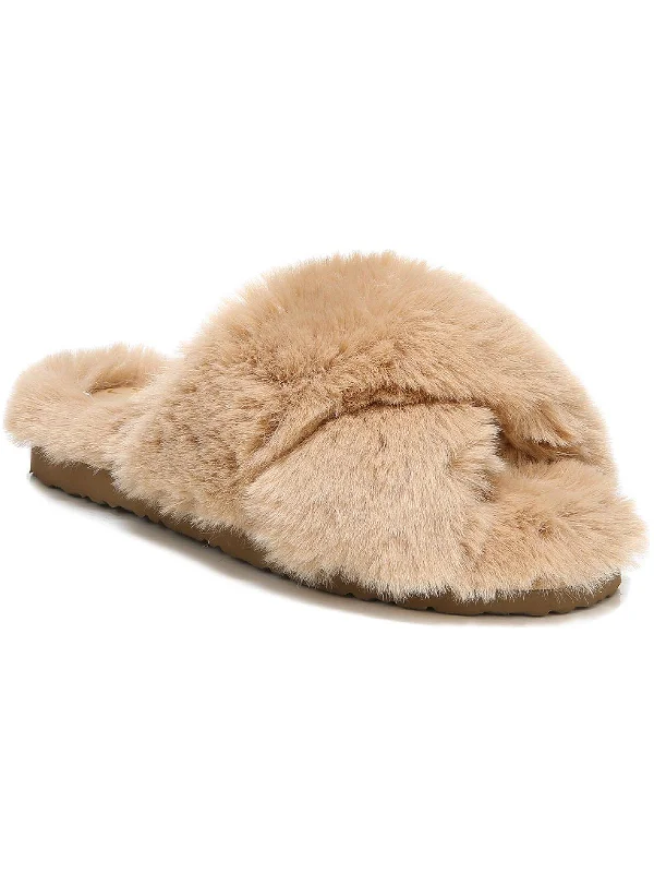 camel faux fur