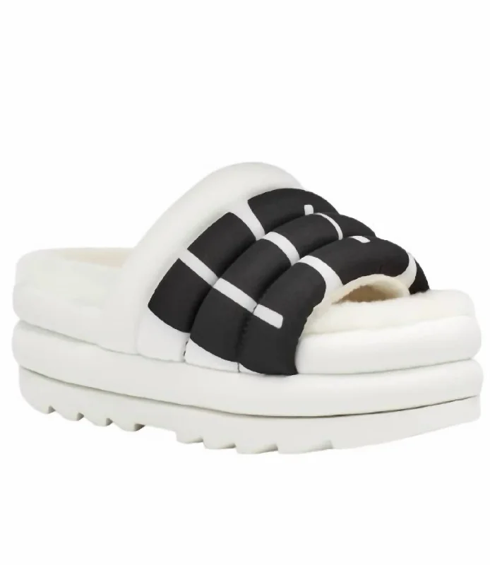 Maxi Slide Logo In White