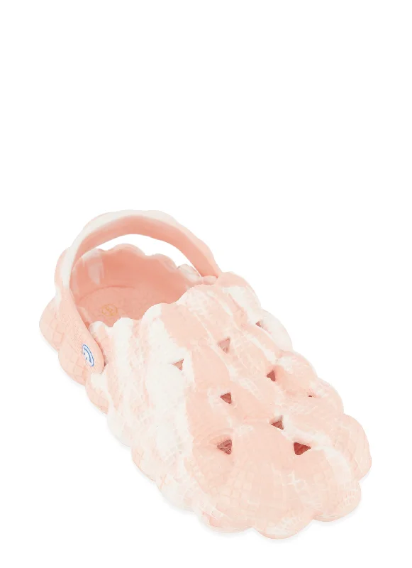 Slingback Bubble Slide Clogs