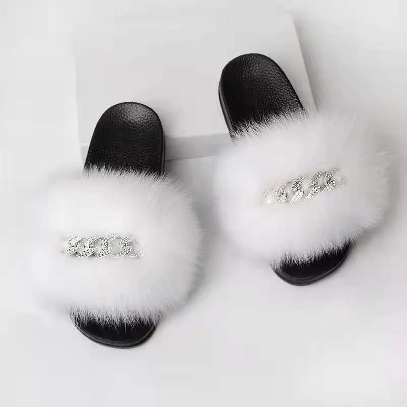 New fox fur slippers(FR8021)