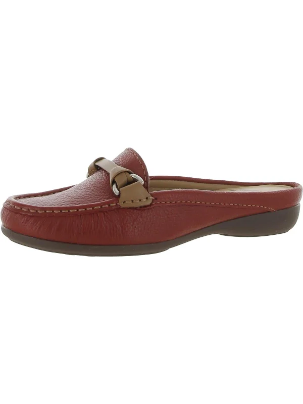 Oakland Womens Leather Slip-On Mules