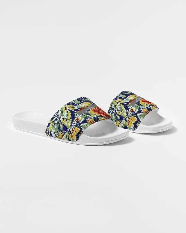 Painted flower design Women's Slide Sandal