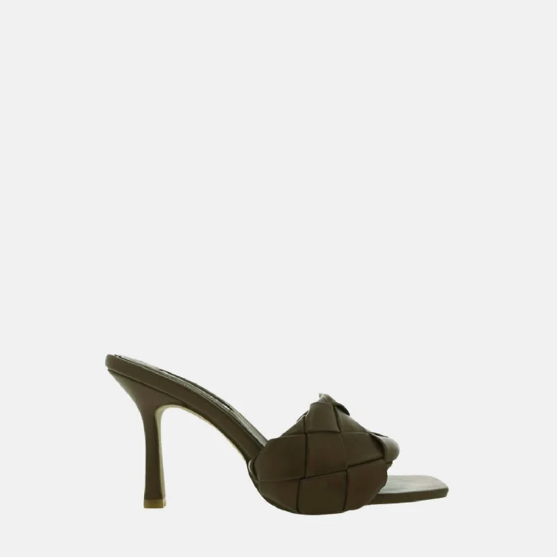 Sandro Heeled Mule In Olive