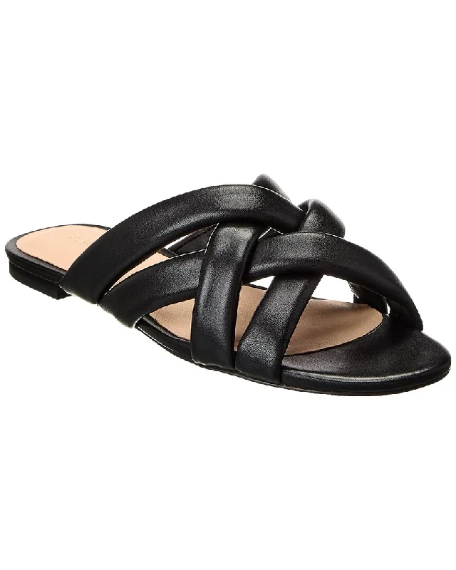 Stuart Weitzman Crossover Leather Slide