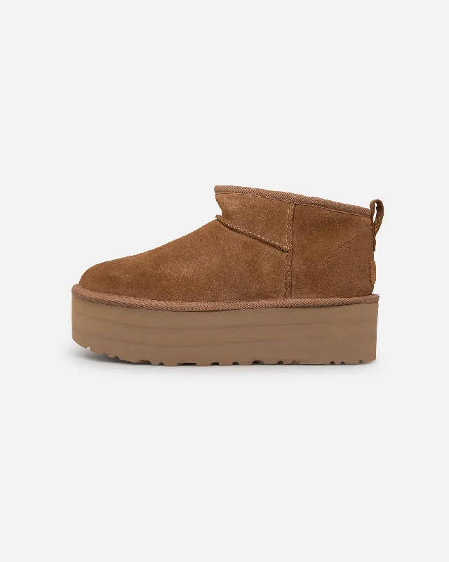 Ugg Boots Women's Classic Ultra Mini Platform Chestnut