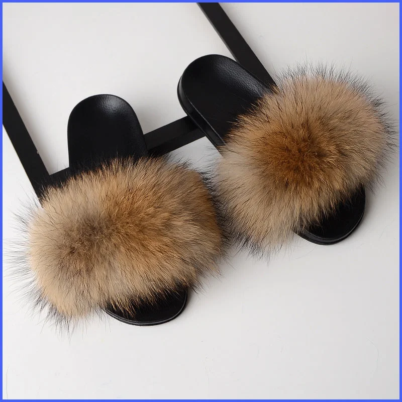 12 colors Wholesale Fur Slides Slippers (FR8016)