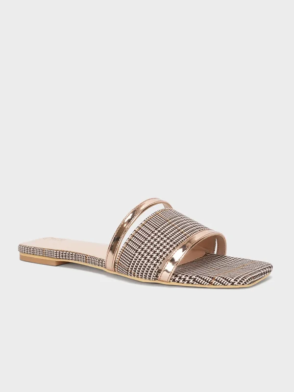 Women's "ALECIA" Square Toe Summer Slippers