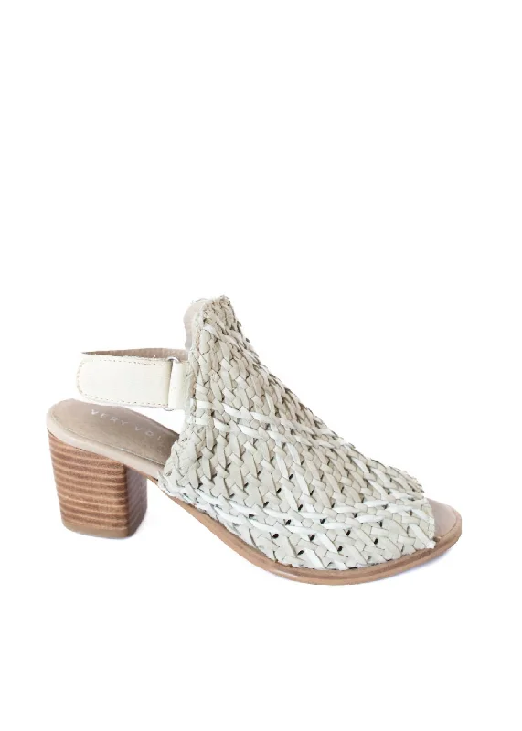 Women's Brinkley Woven Leather Mules In Stone