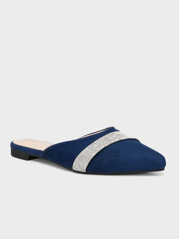 Women's "LEATON" Open Back Fancy Slippers