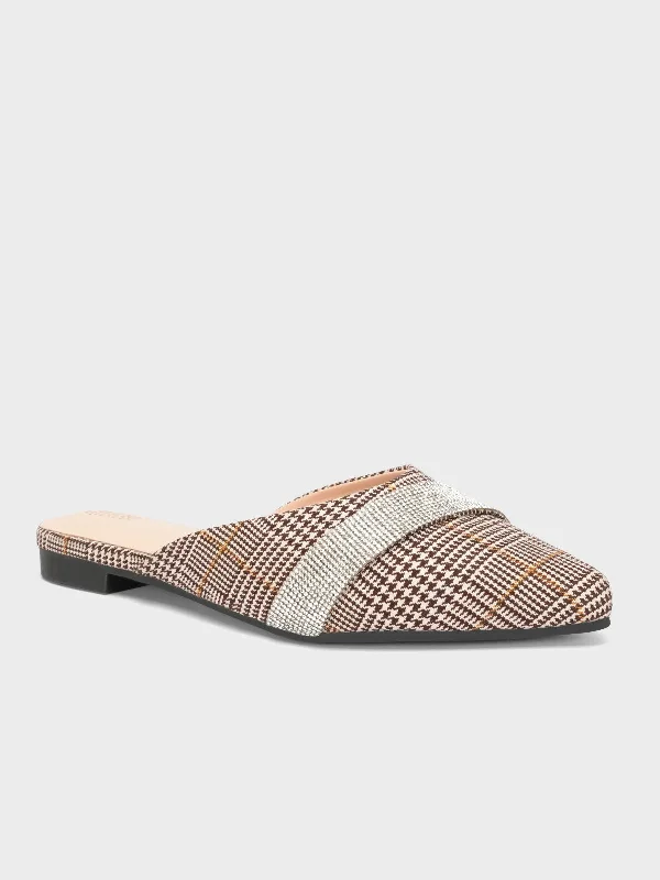 Women's "LEATON" Open Back Fancy Slippers