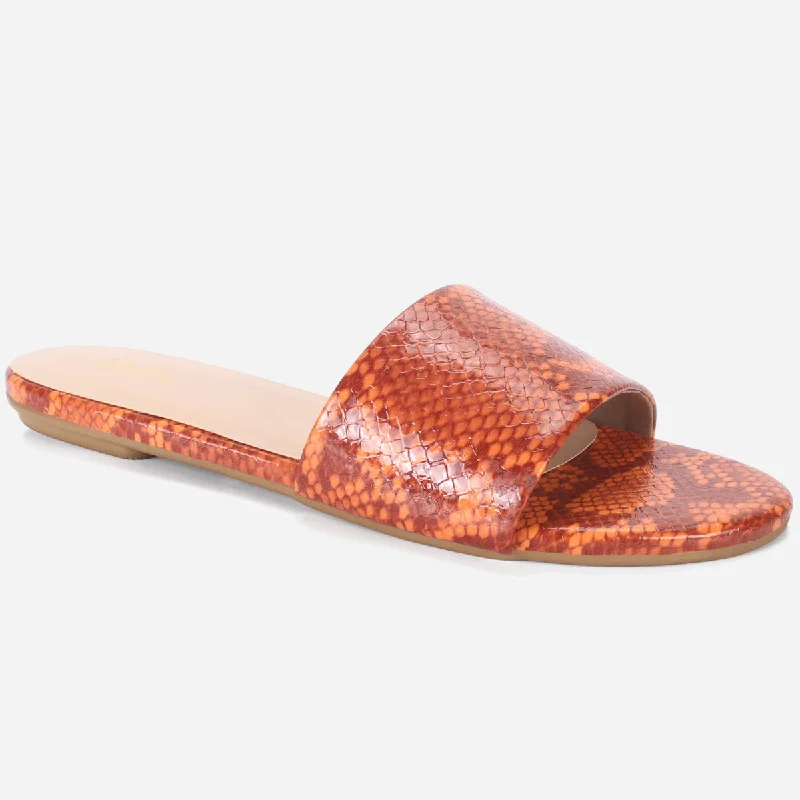 Womens "ORION" Flat Summer Open Toe Slippers