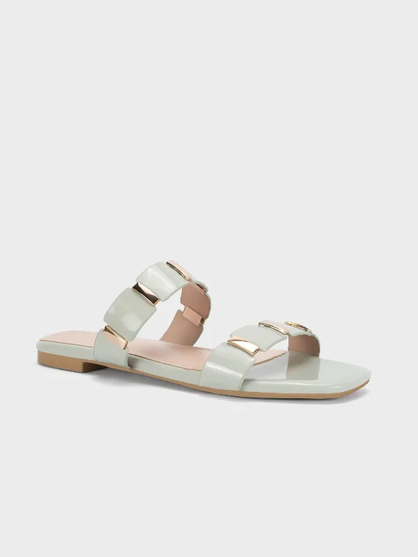 T Women's "OSCAR" Flat Summer Open-Toe Slippers