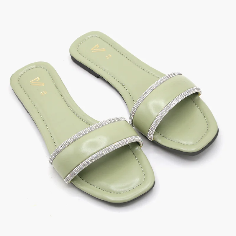 Women's Slipper - Dark Green