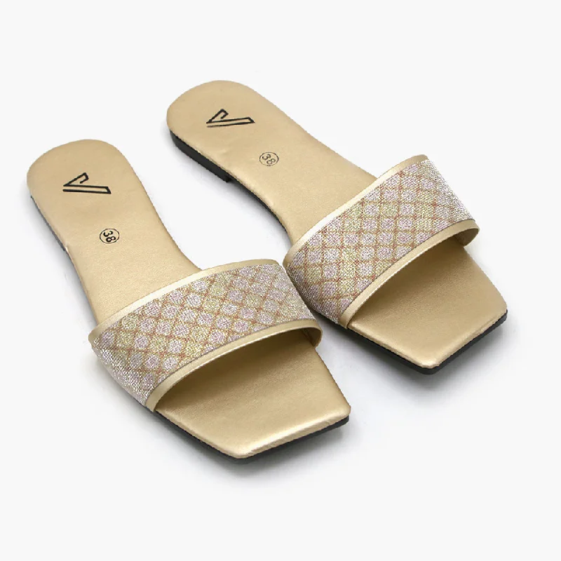 Women's Slipper - Golden