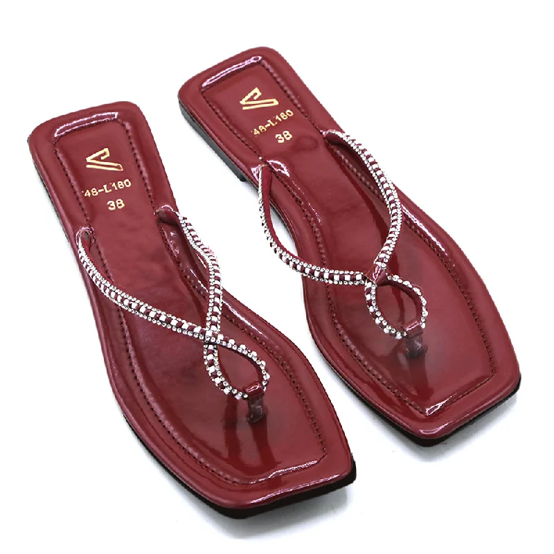 Women's Slipper - Maroon