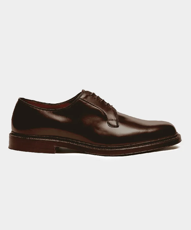 Alden Plain Toe Blucher Color 8 Shell Cordovan