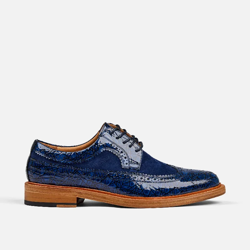 Alexander Navy Patent Leather Longwings