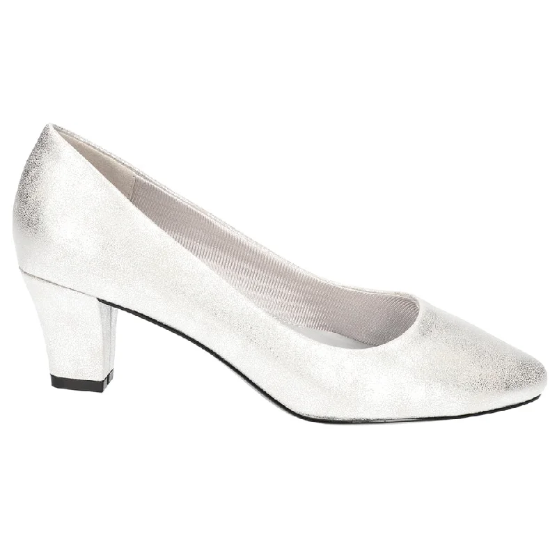 Ballari Metallic Wedding Block Heel Pumps