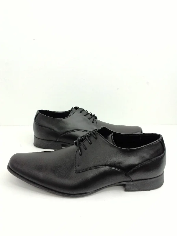 Calvin Klein Men's Dillinger Baby Scotch Oxfords, Leather, Black, Size 12