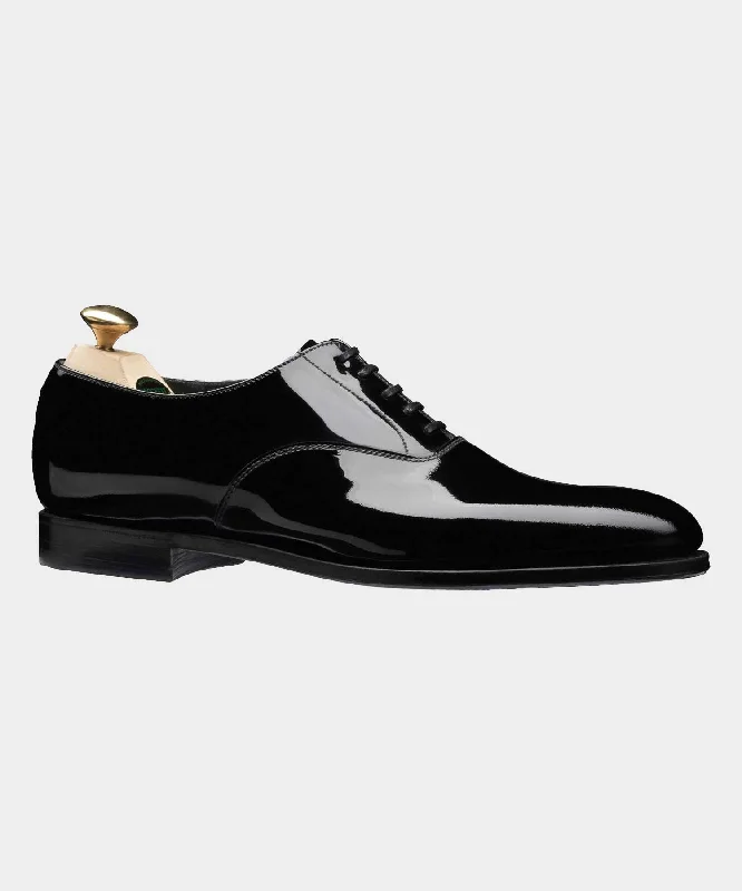 Crockett & Jones Overton Black Tie Shoe in Black Patent