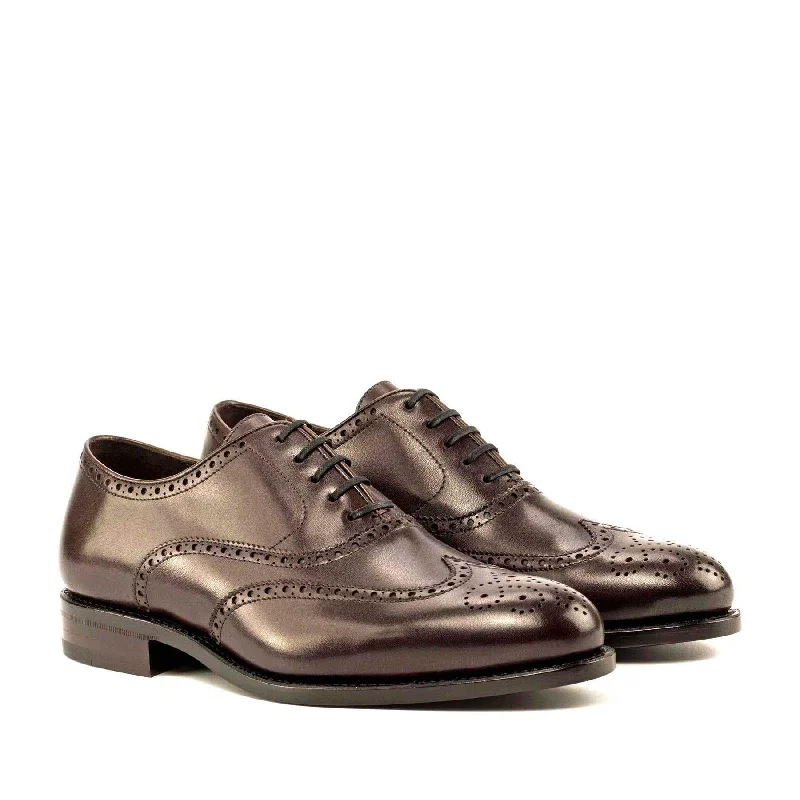 Full Brogue dark brown box calf