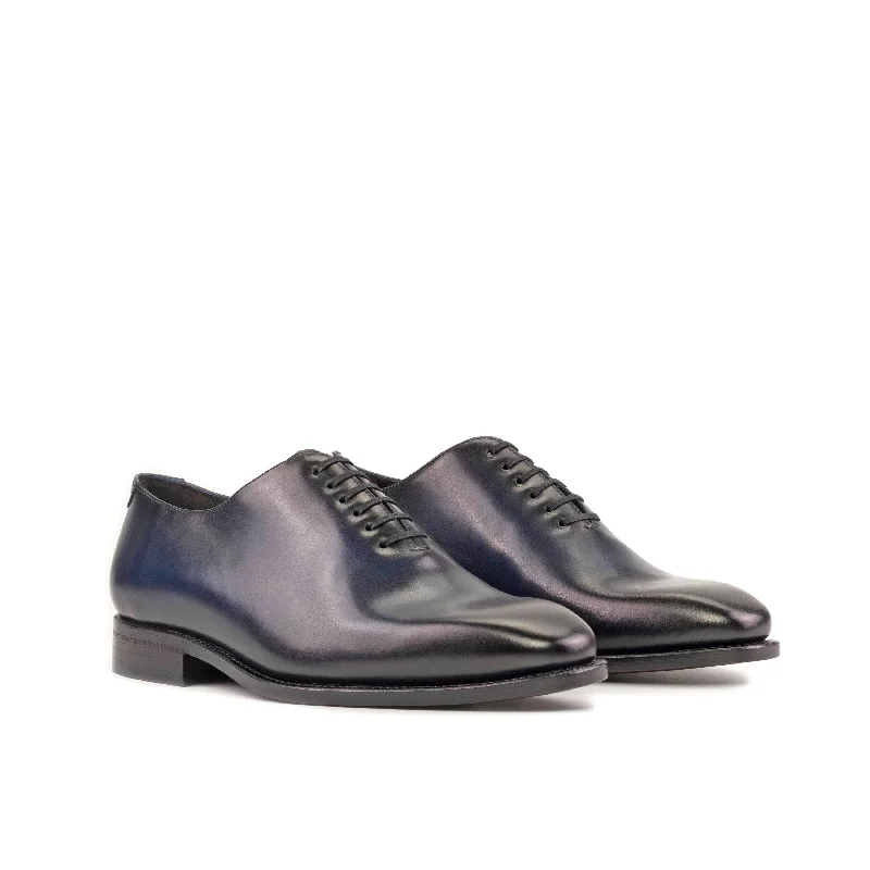 Navy Calf Wholecut Shoes