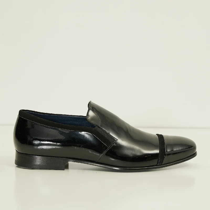 Patent Leather Loafer - Black